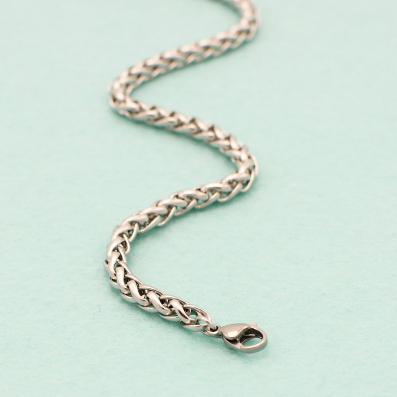 Men/'s Necklace No Allergic Stainless Steel Necklace for Men 5mm Stainless Chain Necklace for Men Stainless Necklace No Tarnish