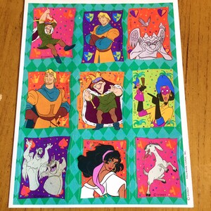 Hunchback of Notre Dame Vintage Stickers