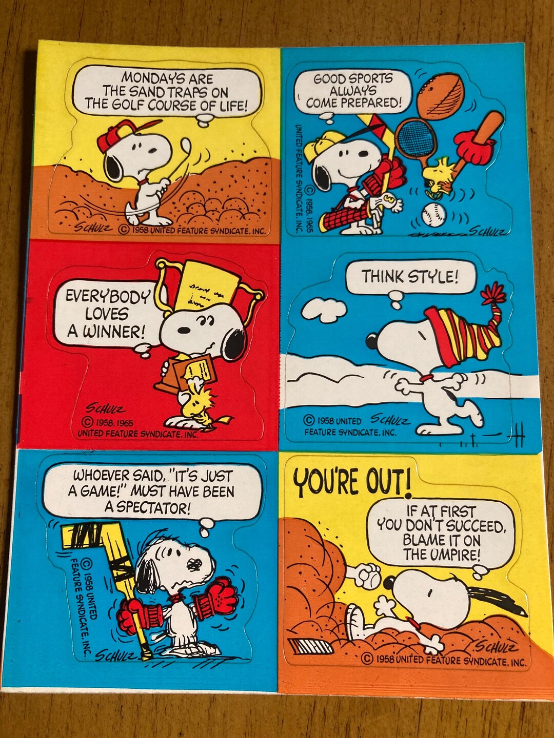 Peanuts Charlie Brown Snoopy Woodstock Hockey and Baseball Vintage ...