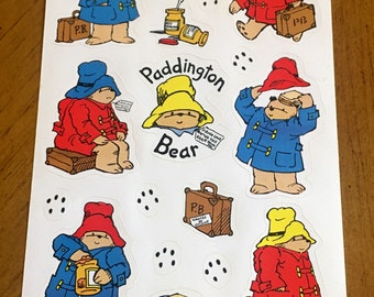 Vintage Paddington Bär Aufkleber