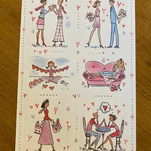 Adesivos vintage para namorados, amantes, casais, apaixonados