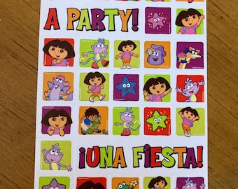 Vintage Dora the Explorer sticker sheet