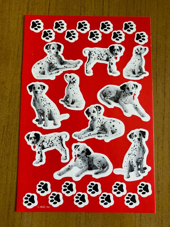 101 Dalmatians Live Action Movie Vintage Stickers