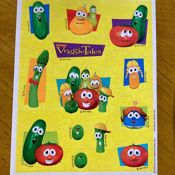 VeggieTales Vintage Stickers