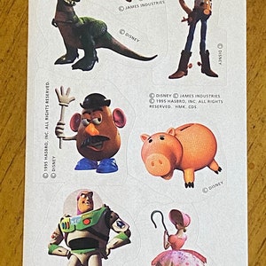Toy Story Vintage 90s Sticker Sheet