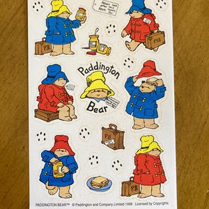 Adesivos vintage Paddington Bear com desconto