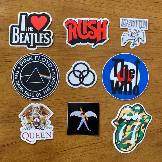 Classic Rock Band Stickers