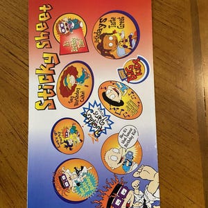 Vintage Rugrats Birthday Stickers