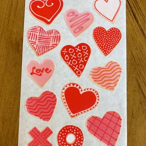 Xoxo Valentijnsdag hartstickers