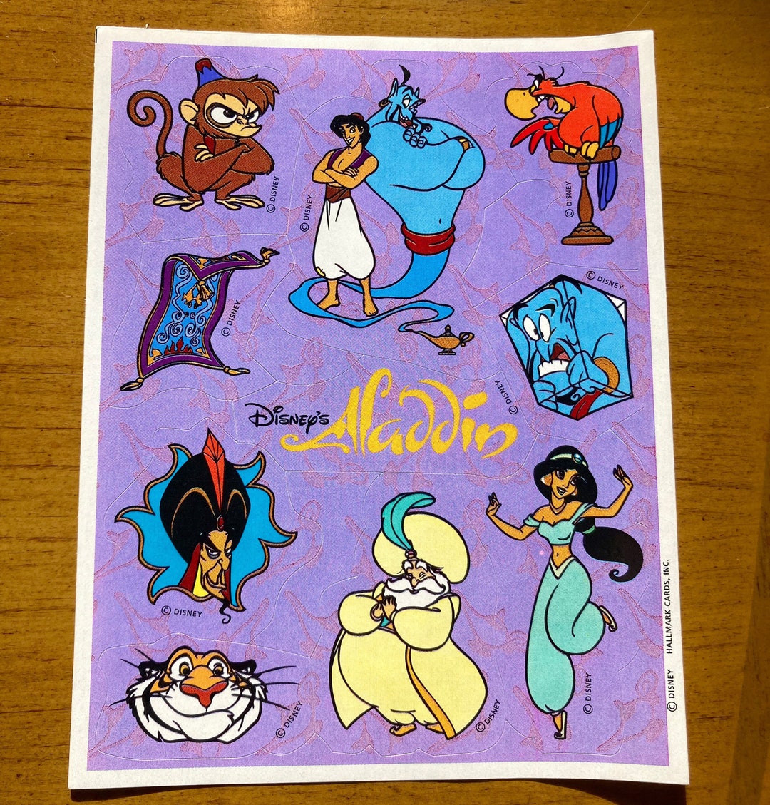 DISCOUNTED Aladdin Vintage Stickers - Etsy