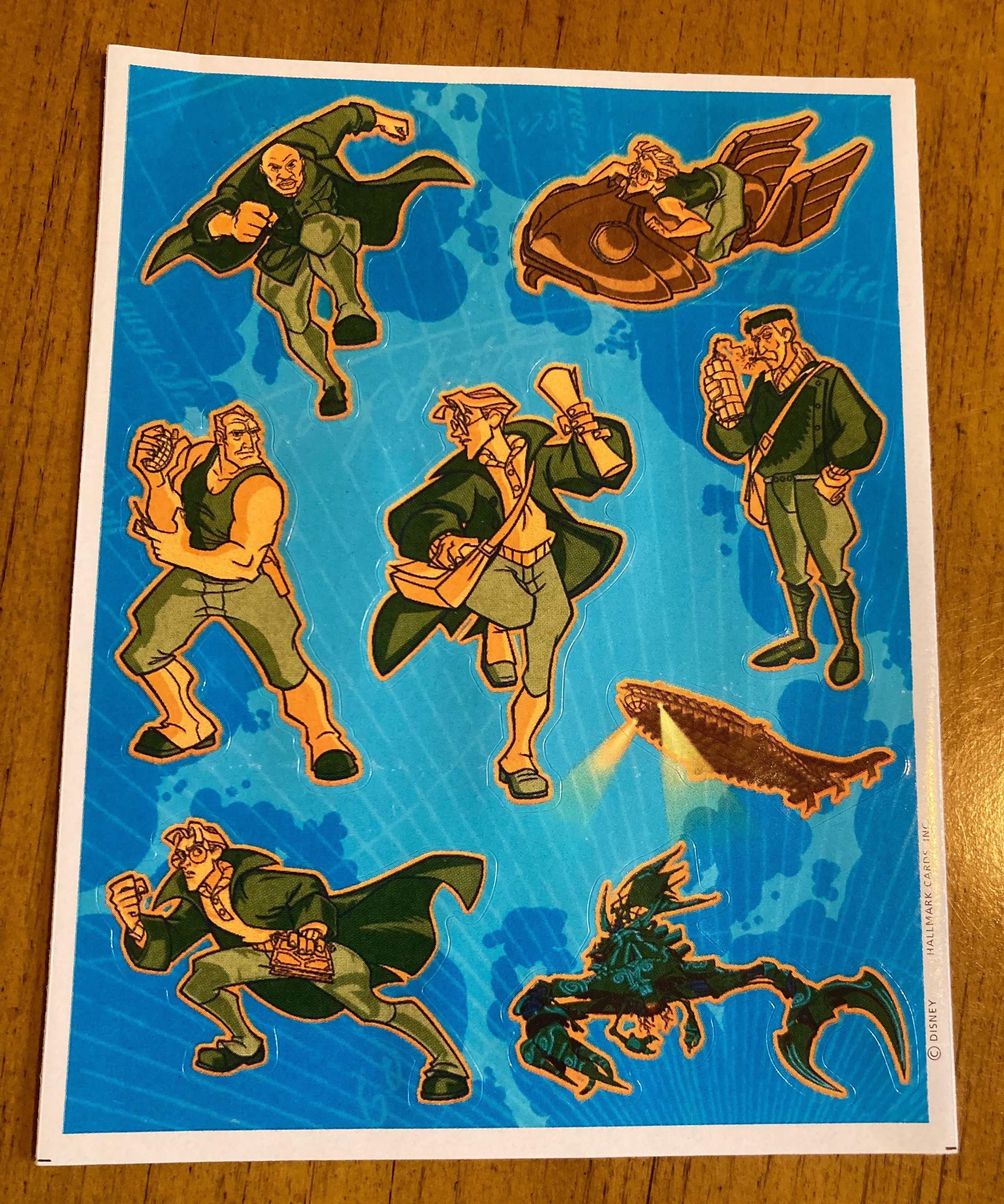 Atlantis the Lost Empire Sticker Sheet - Etsy