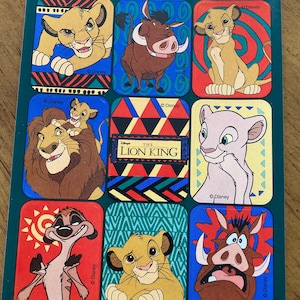 Lion King Vintage Stickers