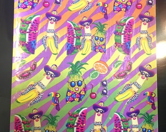 Rare Vintage Lisa Frank Tropical Stickers