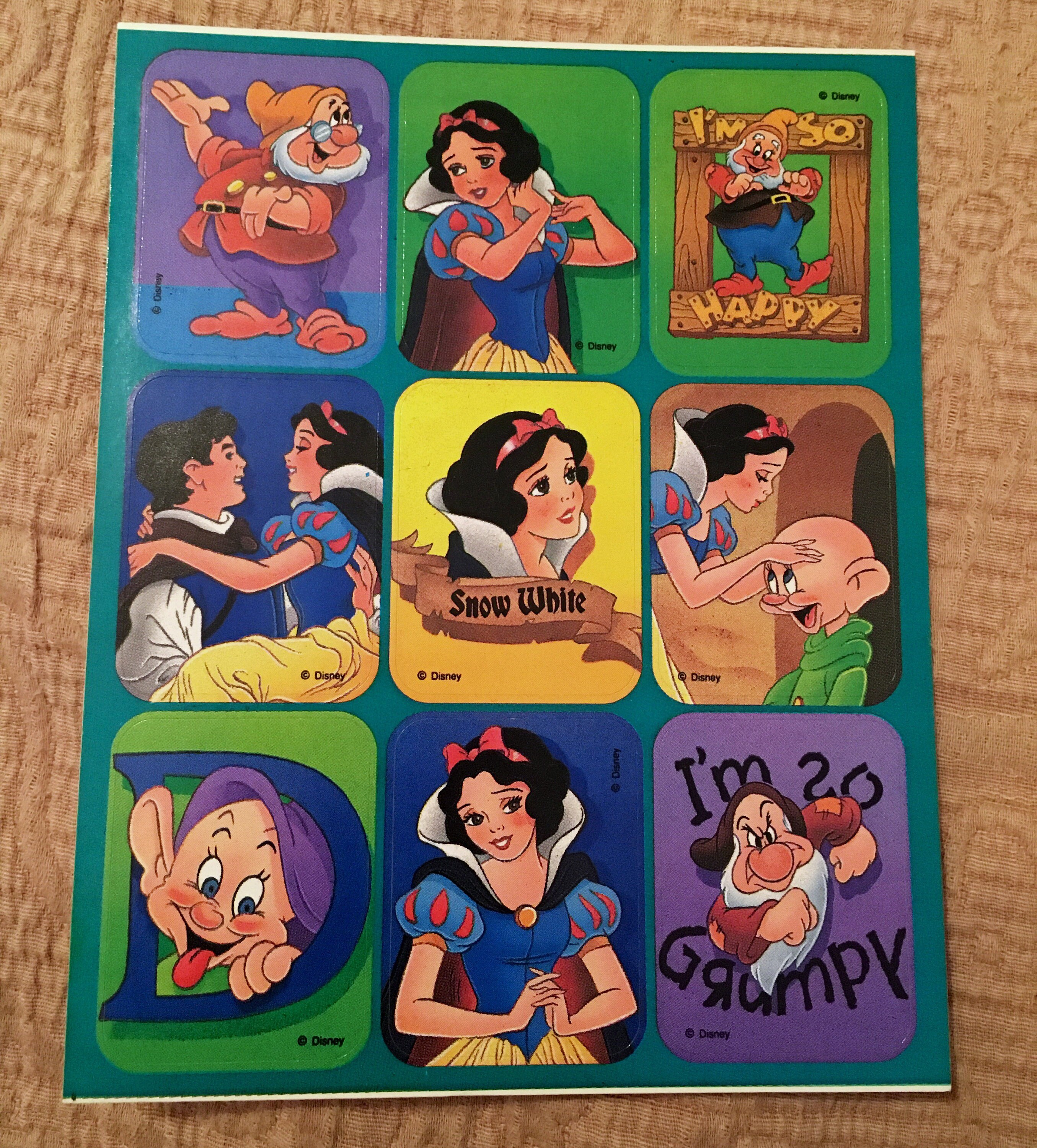 Snow White Vintage Stickers