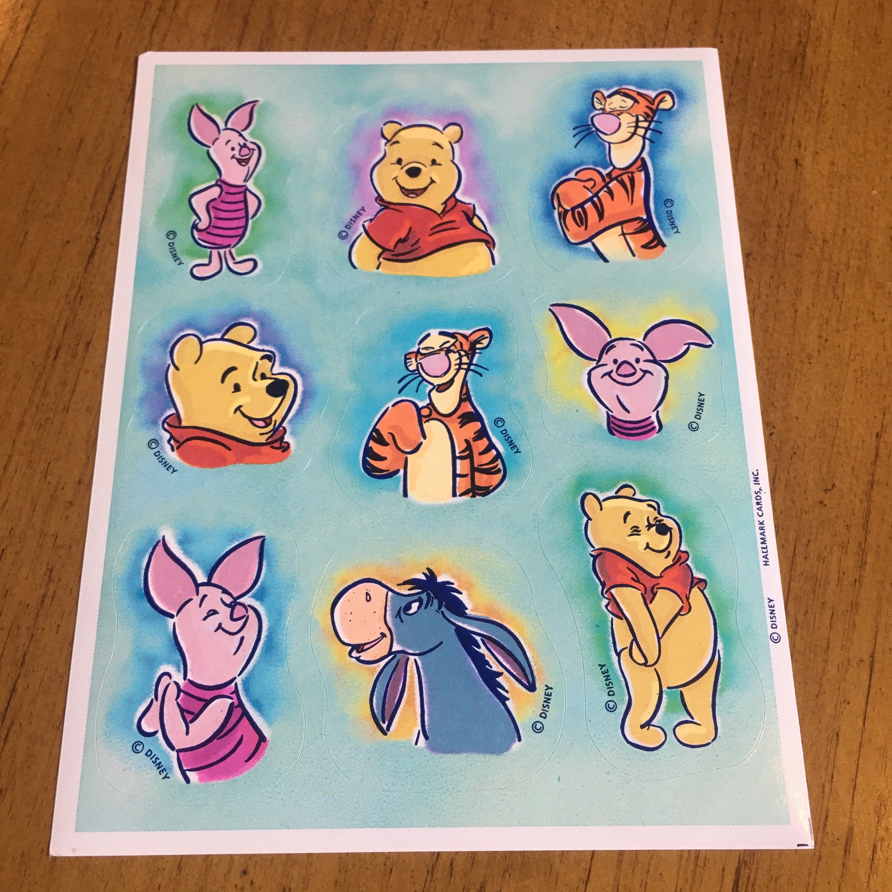 Vintage Winnie the Pooh Stickers Etsy