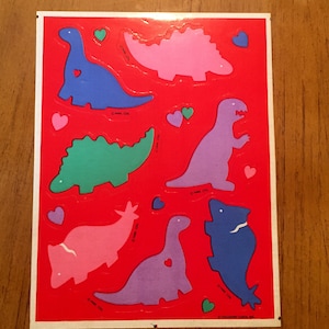 Vintage Dinosaur Stickers