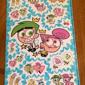 Vintage Fairly Odd Parents sticker sheets