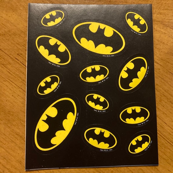 Vintage Batman Bat Symbol Sheet - Etsy