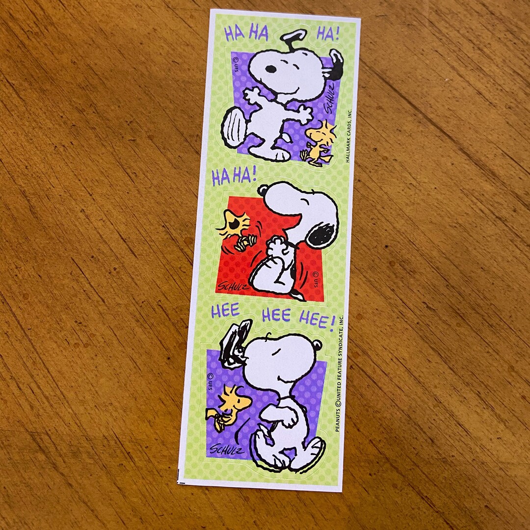 Vintage Peanuts Snoopy and Woodstock Stickers - Etsy