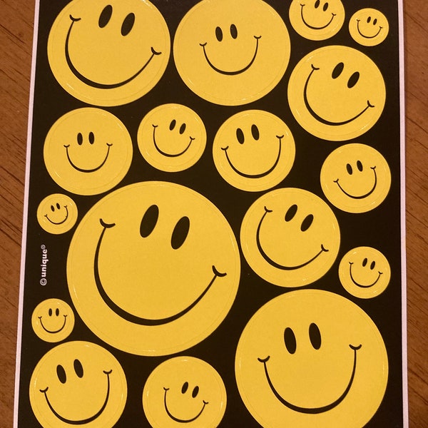 Smiley Face Happy Stickers