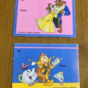2er Set Belle Beauty and the Beast Geschenkanhänger