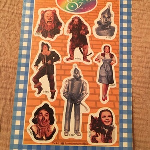 Vintage Wizard of Oz Stickers