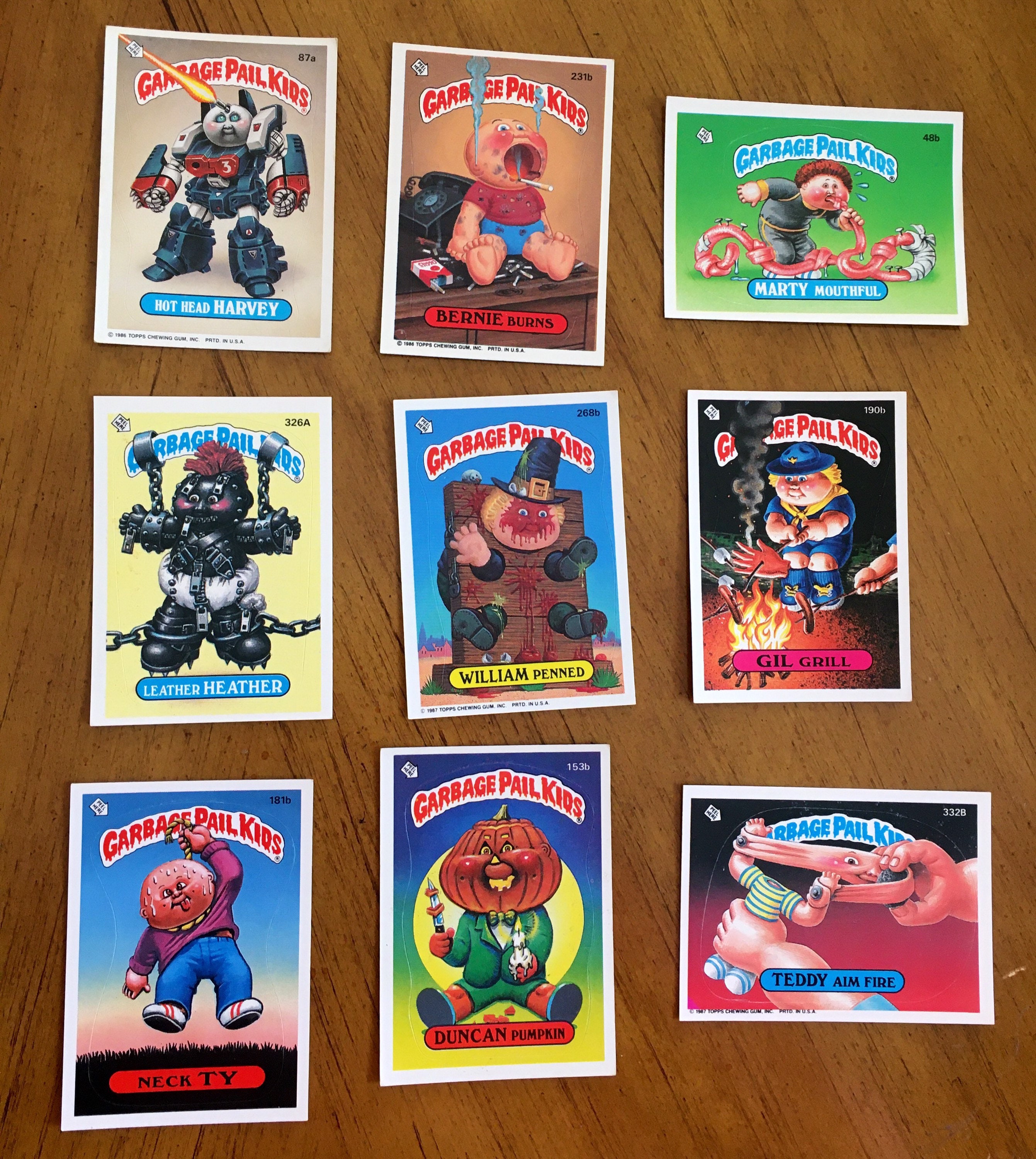Vintage Garbage Pail Kids Stickers Etsy