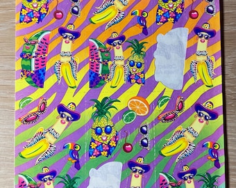 Rare Vintage Lisa Frank Tropical Stickers