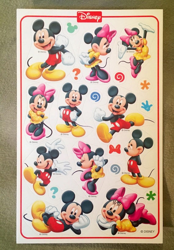 Mickey & Minnie Vintage Stickers 