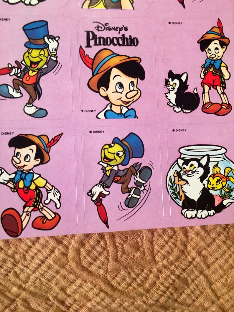 Pinnichio Jr. Sticker Pinocchio Vintage Stickers - Etsy