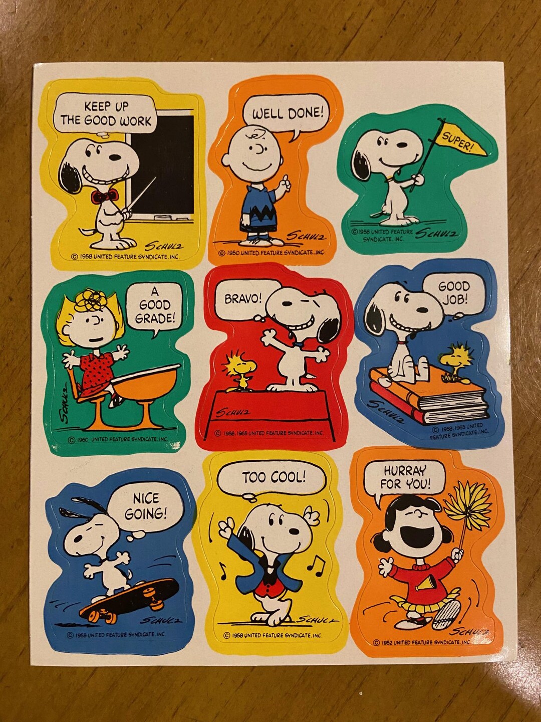 Vintage Peanuts Snoopy & Woodstock Motivational Stickers - Etsy