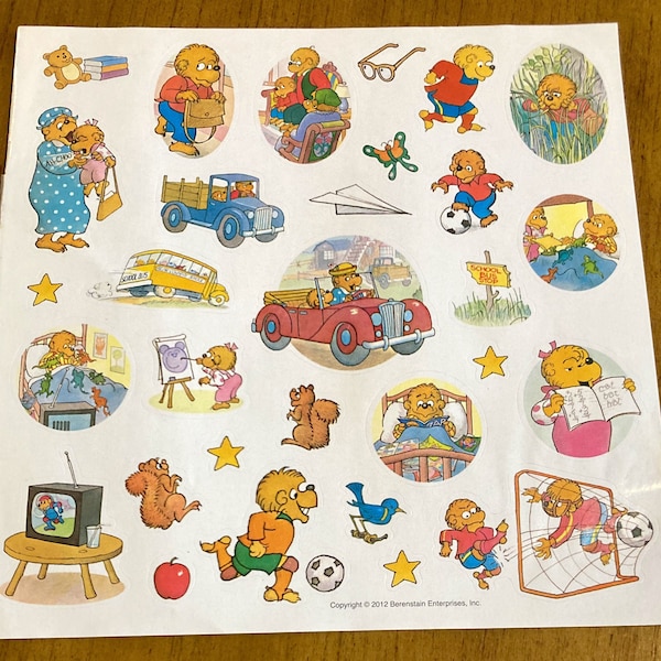 Berenstain Bears Sticker sheet