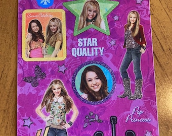 Vintage Hannah Montana Glitter Stickers