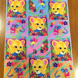 Vintage Lisa Frank Cub Full Sheet