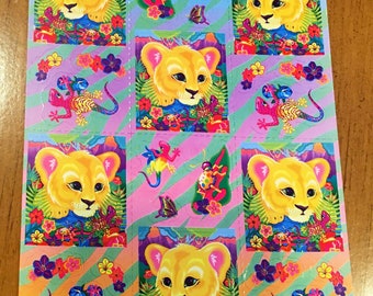 Vintage Lisa Frank Cub Full Sheet