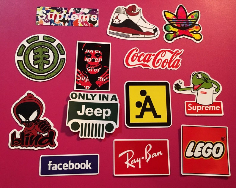 Brand Name Stickers Etsy