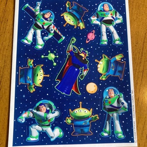 Buzz Lightjahre Vintage Sticker Bogen