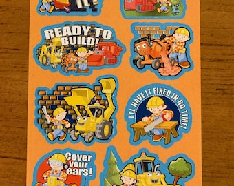 Vintage Bob the Builder Sticker Sheet