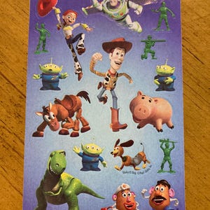 Vintage Toy Story Sticker Sheet
