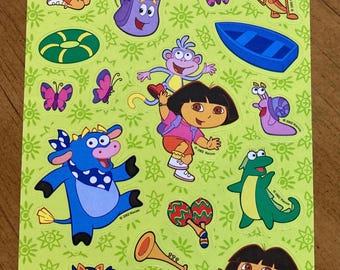 Vintage Dora the Explorer sticker sheet