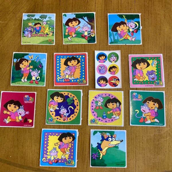 Sandylion Dora The Explorer Winter Skating Stickers - 25 Pack, Party Favors