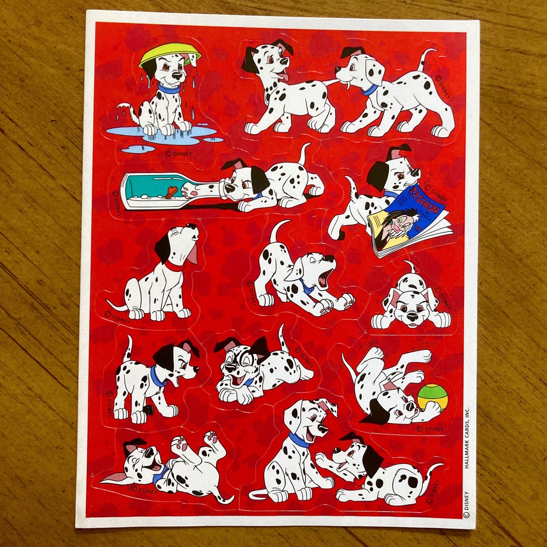 101 Dalmatians Stickers Etsy