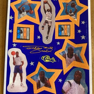Shaq-basketbalstickers uit de jaren 90