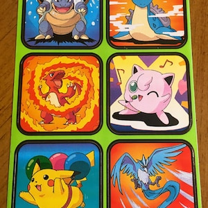 Pegatinas pokemon vintage