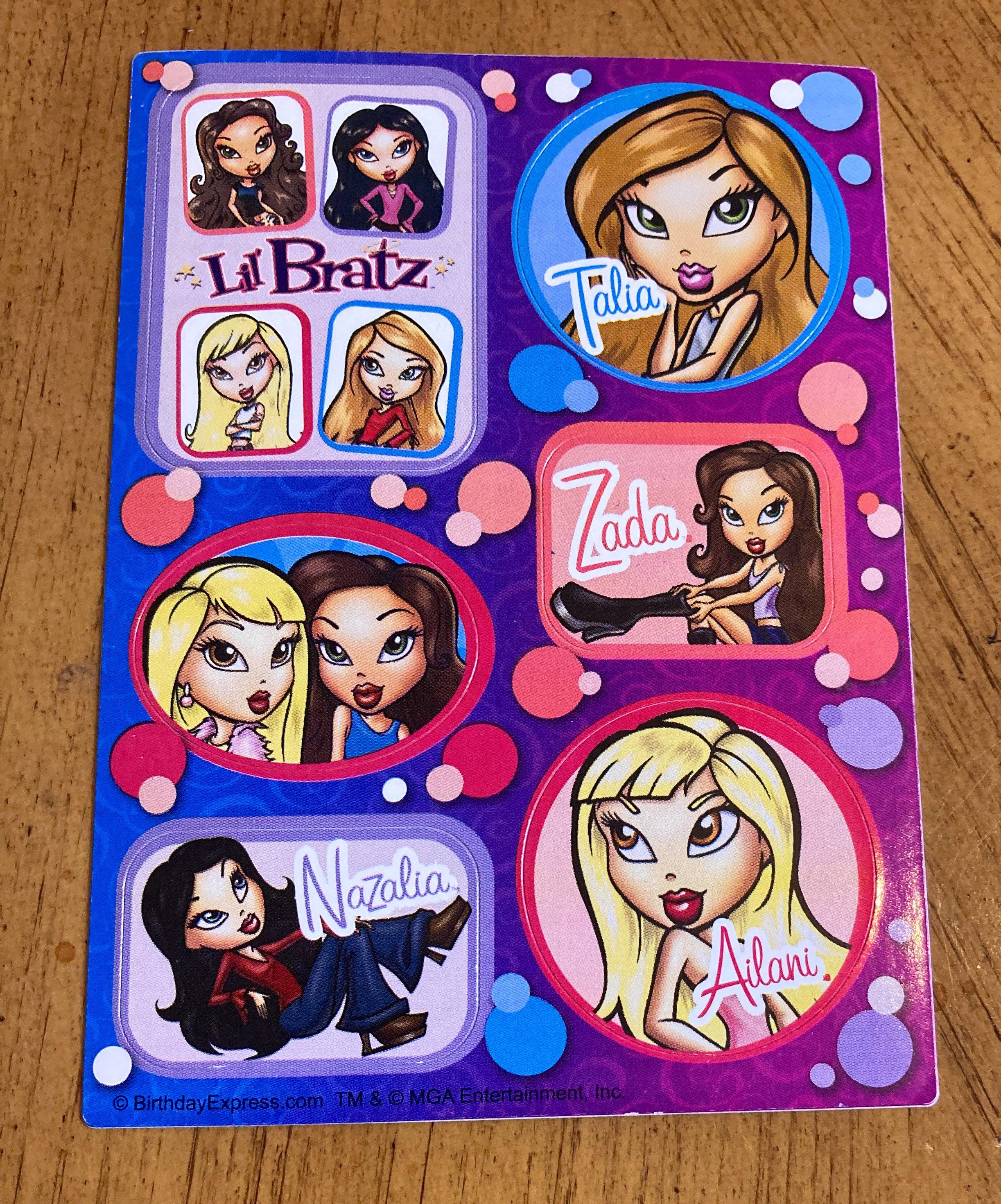 Vintage Lil BRATZ Sticker Sheet 