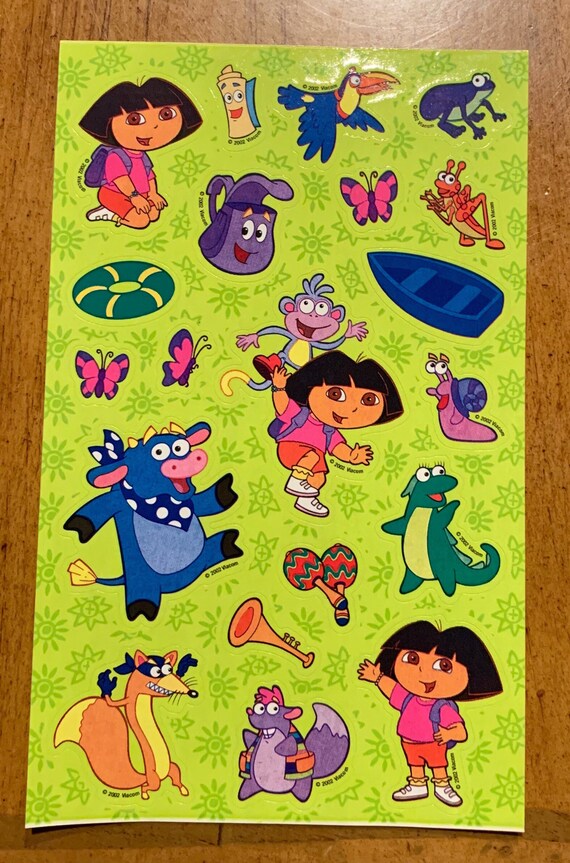 Vintage Dora the Explorer sticker sheet | Etsy