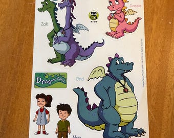 Vintage DRAGON TALES Aufkleber