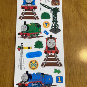 Vintage Thomas & Friends GRAN hoja de pegatinas