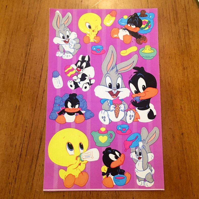 Vintage Baby Looney Tunes Stickers Etsy