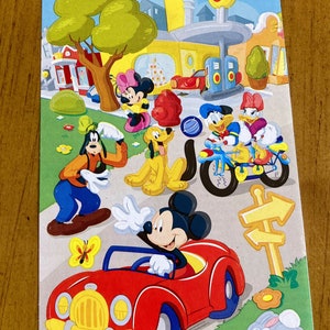 Vintage Disney Mickey Minnie Daisy Goofy Pluto Stickers